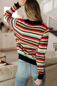 Keep Dreaming Striped Sweater