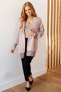 The Way It Was Cardigan in Mauve