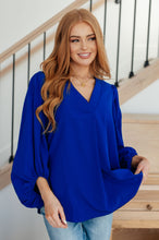 What Do You Say Balloon Sleeve Blouse